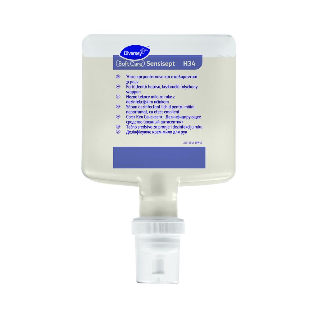Soft Care Sensisept H34 4x1.3L - Fertőtlenítő hatású, kézkímélő folyékony szappan