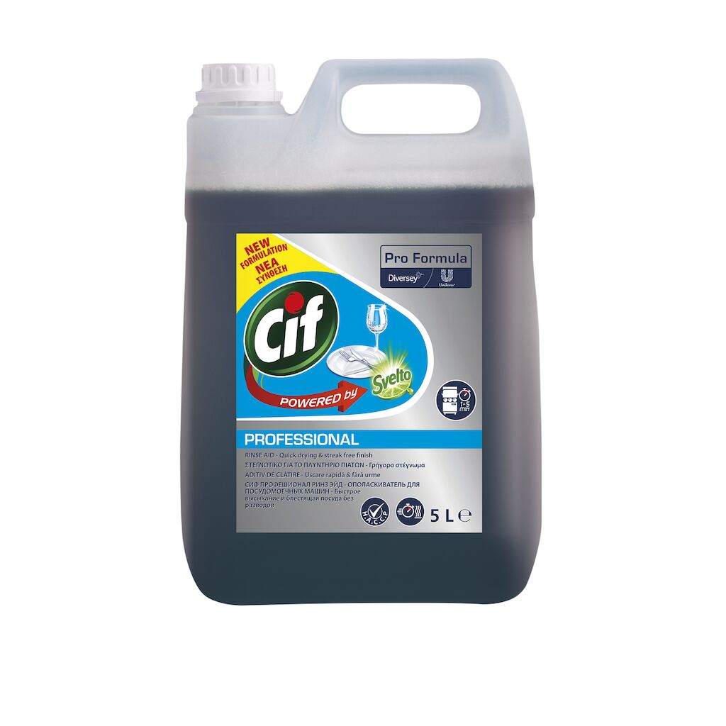 Cif Pro Formula Rinse Aid 2x5L - Gépi öblítőszer közepesen kemény és kemény vízhez