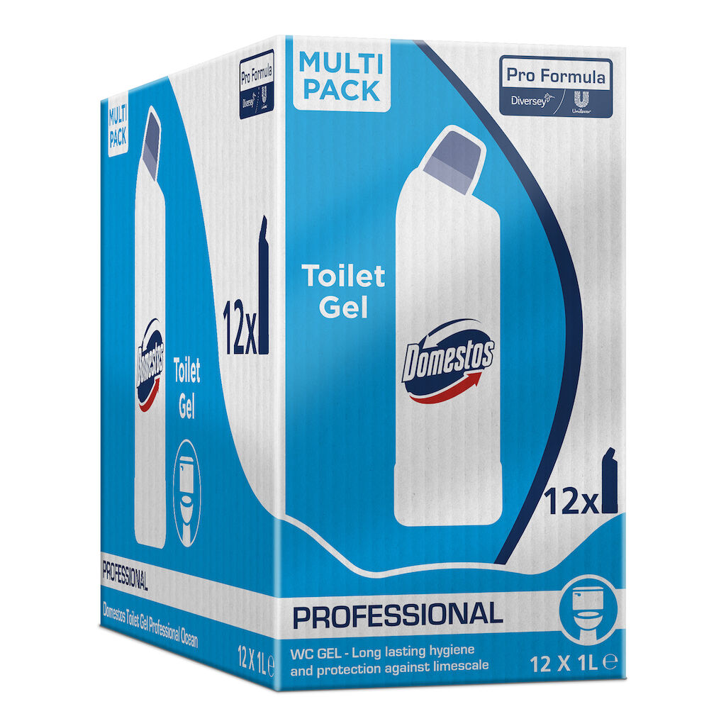 Domestos Pro Formula Toilet Gel Ocean 12x1L - Toalett tisztító gél
