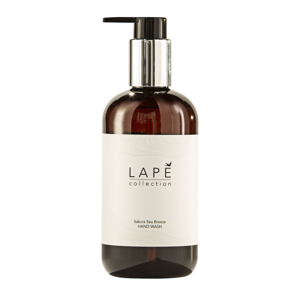Kézmosó szappan LAPĒ Sakura See Breeze illattal 8x0.3L - Nordic Swan tanúsítvánnyal rendelkező, illatosított, hidratáló kézmosó szappan