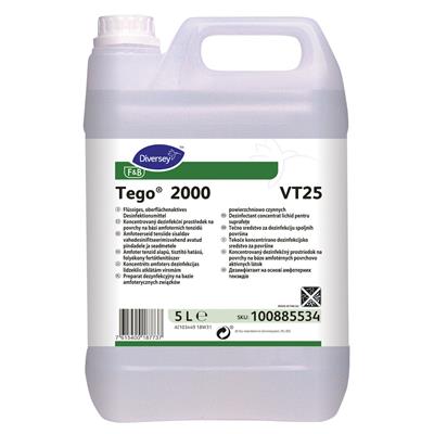 Tego 2000 VT25 2x5L - Amfoter tenzid alapú, tisztító hatású, folyékony fertőtlenítőszer