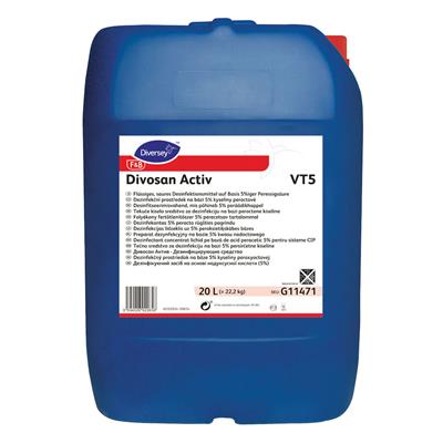Divosan Activ VT5 20L - Folyékony fertőtlenítőszer 5% perecetsav tartalommal
